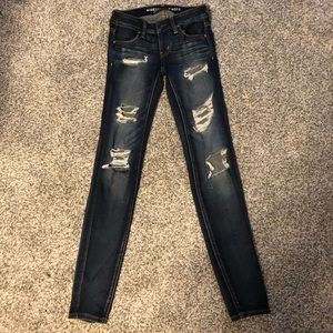 ripped skinny jeans ,size:00